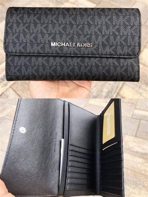 michael kors black wallets on sale|Michael Kors black wallet sale.